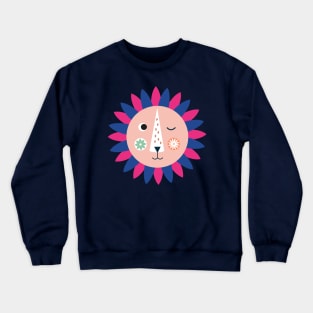 lion illustration for kids Crewneck Sweatshirt